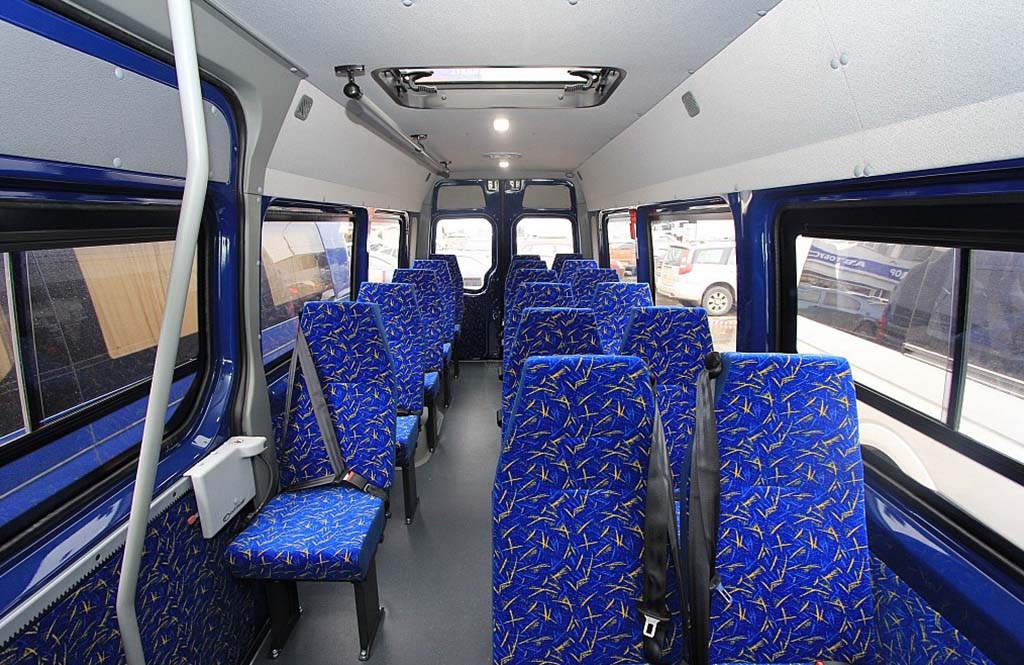 Автобусы с мягкими сиденьями, комплектация «Турист»